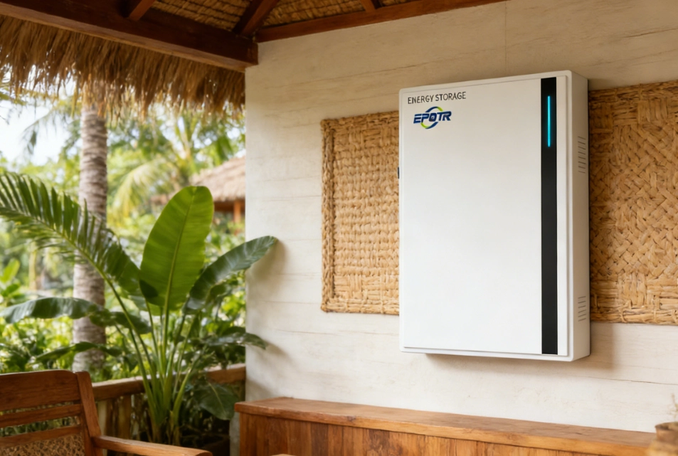 ESS residencial montado en pared